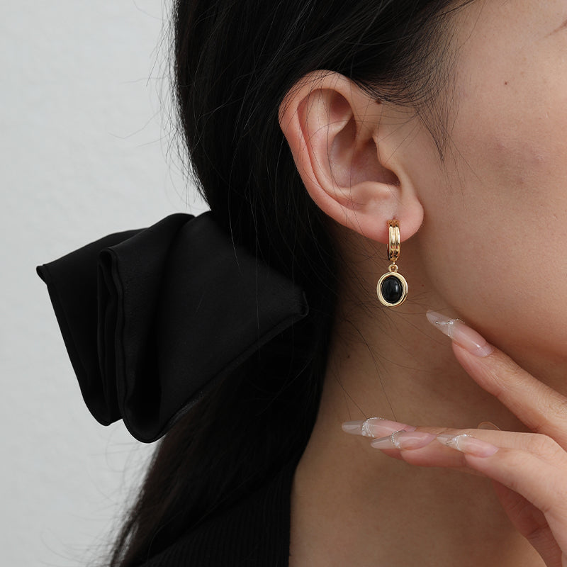 Black Diamond Earrings