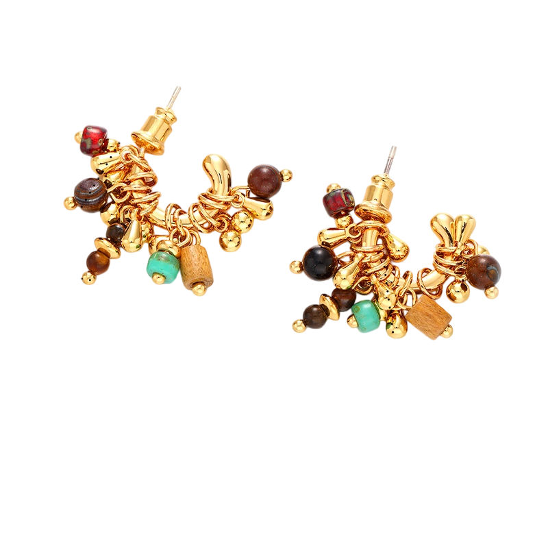 Mountain Stream Tumbled Gem Earrings