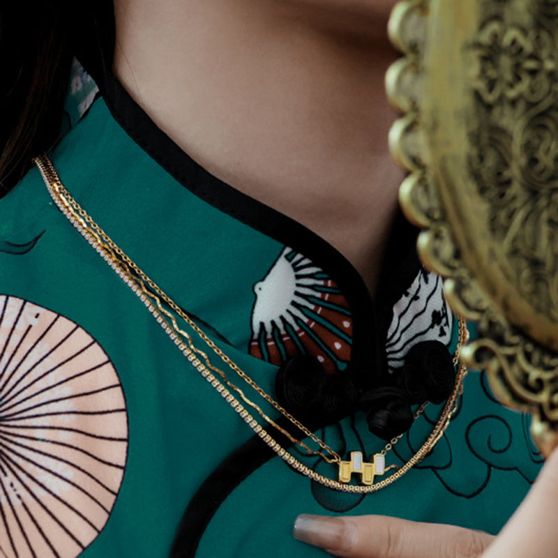 Rain Water Layered Necklaces