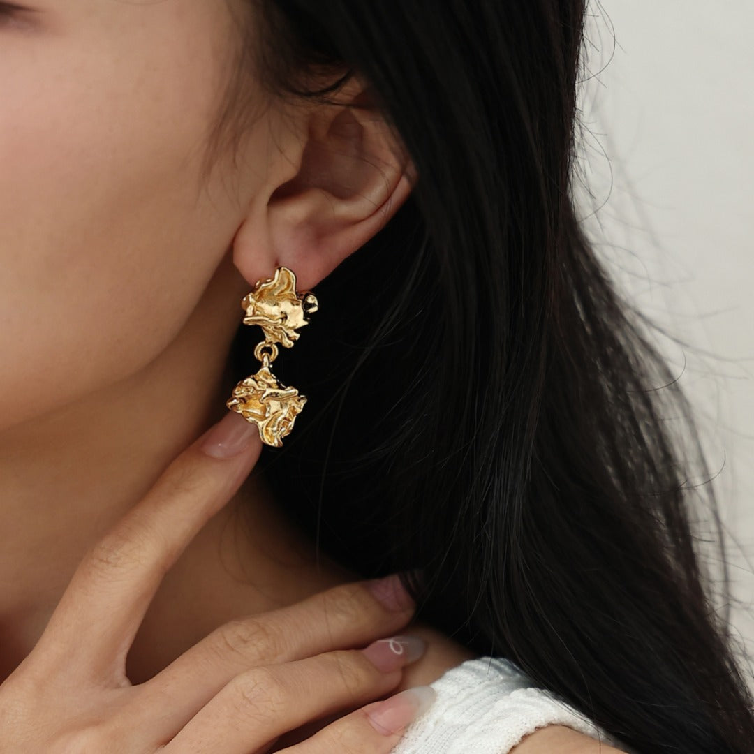 Golden Leaf Earrings