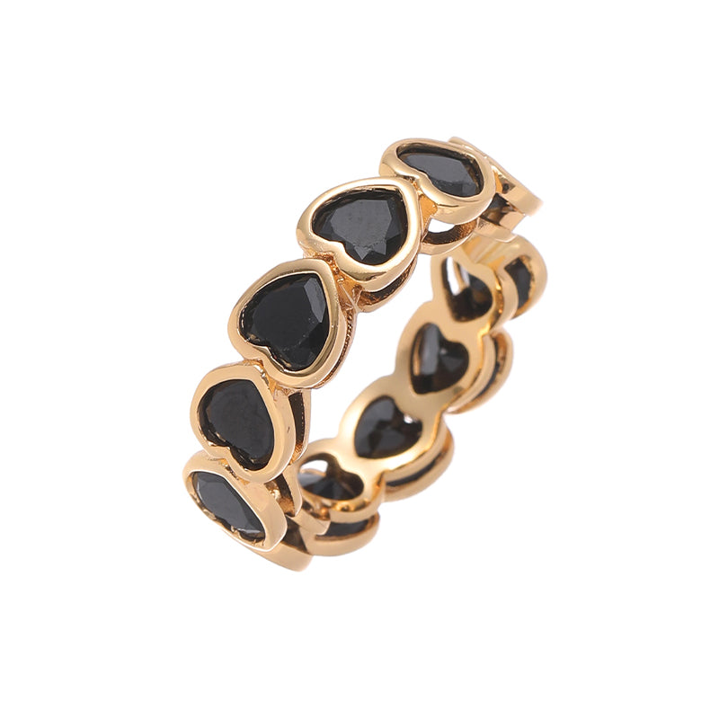 Midnight Heart Ring