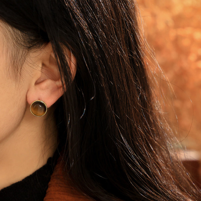 Eastern Tiger Eyes Earrings