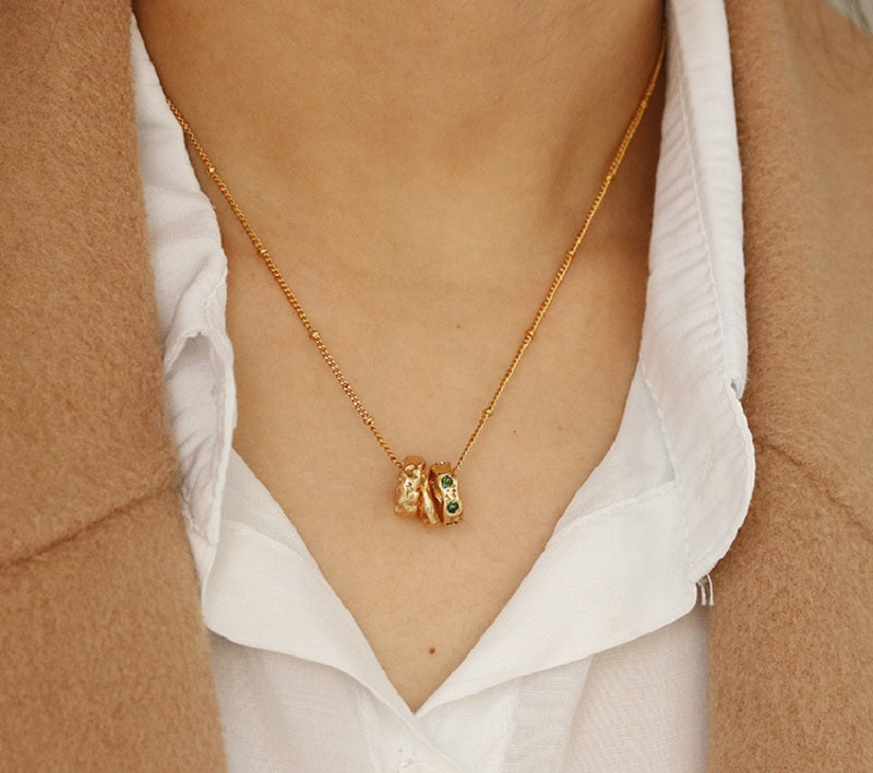 Triple Hoop Necklace