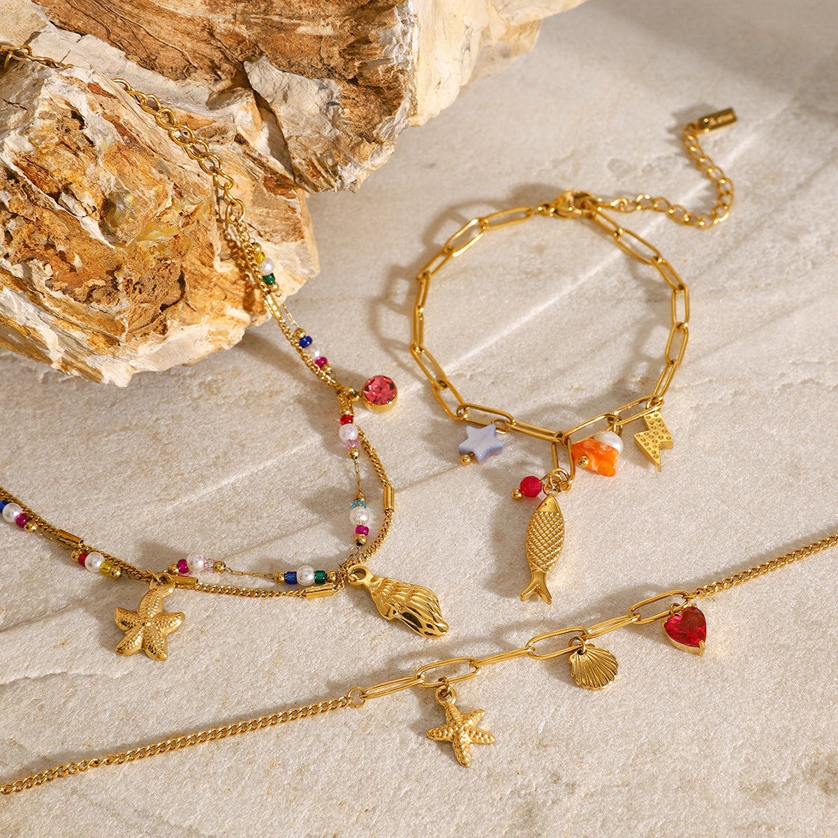 Scarlet Tidal Dream Bracelet