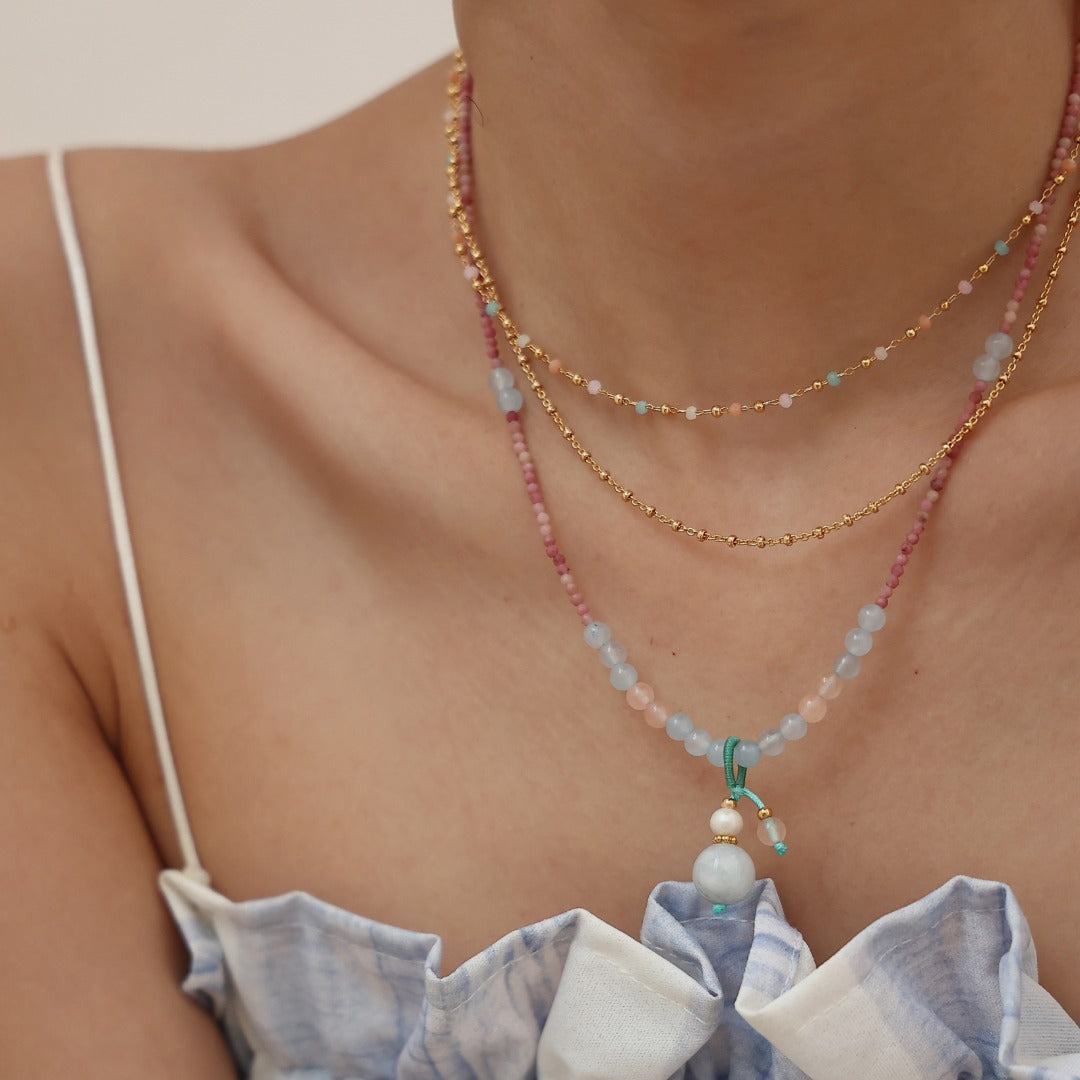 Frosty Gourd Necklace