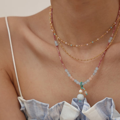 Frosty Gourd Necklace