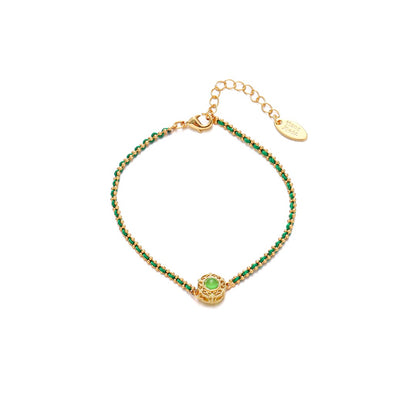Emerald Garden Window Bracelet