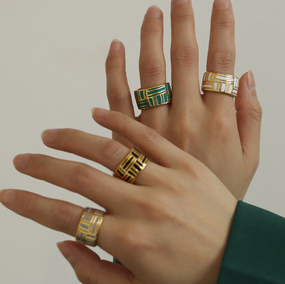 Moro Pastellgrüner Ring