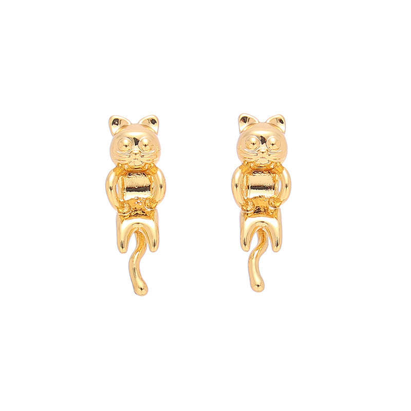 Playful Kitten Earrings