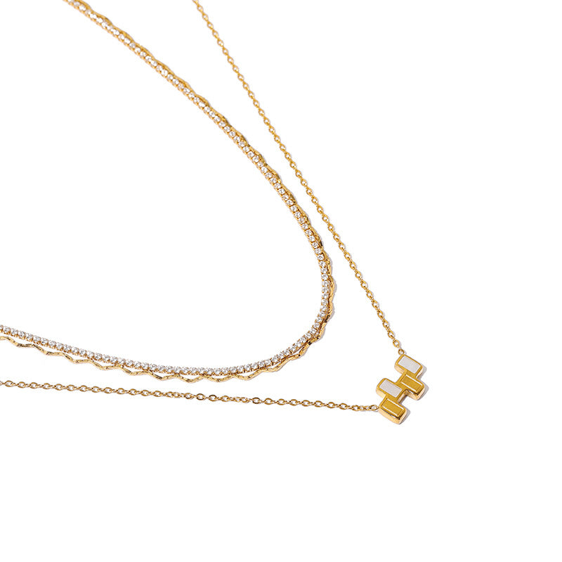 Rain Water Layered Necklaces