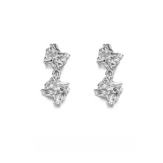 Silver Leaf Earrings
