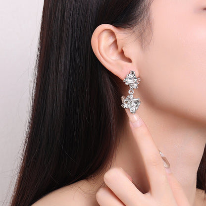 Silver Leaf Earrings