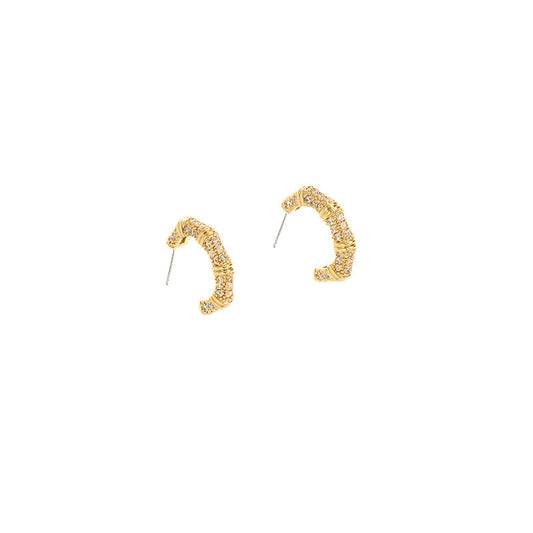 Bamboo Hoop Earrings