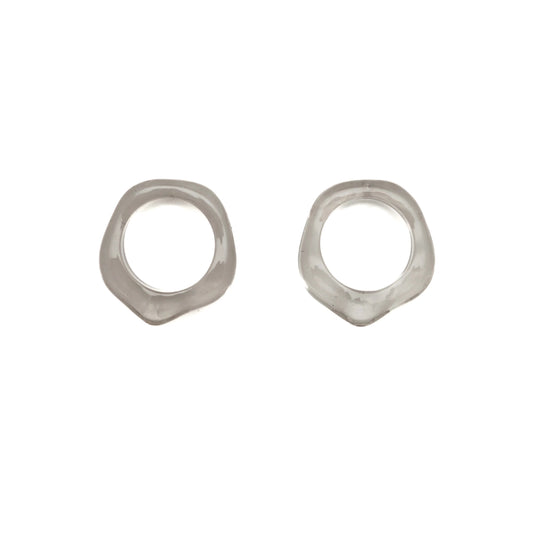 Dusty Miller Polygonal Earrings