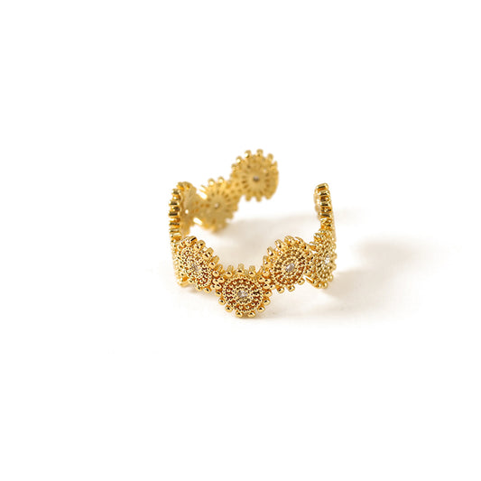 Golden Sunflower Ring