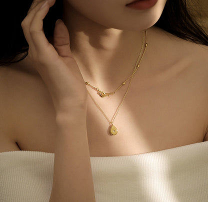 Raindrop Layered Necklace