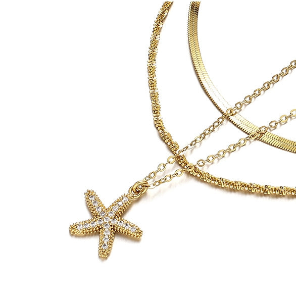 Starfish Layered Necklace