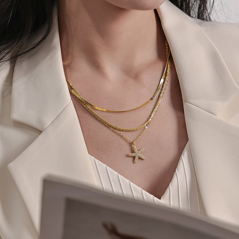 Starfish Layered Necklace
